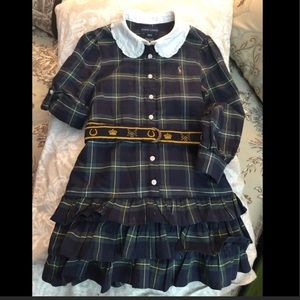 Girls Ralph Lauren dress with belt size 4